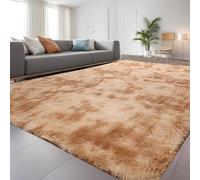 QUINZI Tapis à Poils Longs Modernes Moelleux Doux pour Chambre à Coucher, Salon, Chambre d'enfant, Tapis à Poils Longs antidérapants en Fourrure synthétique(Kaki,80x160cm)