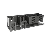 quiodok Support de Brosse à Dents Mural, Panier Rangement Brosse à Dent Électrique, Porte Tubes de Dentifrice, Toothbrush Holder pour Salle de Bains (2 Emplacements, Sans Tasse)