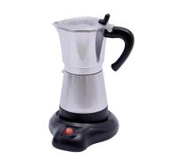 QUIOTUIR Cafetière Italienne Électrique 300ml Moka Express d'Exception 6 Tasses avec Poignée Anti-Brûlure et Double Protection Anti-Fuites Machine à Café Artisanale pour Maison Bureau