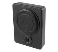 QUIOTUIR Caisson de basses de voiture 8" 300 W actif sous siège 4 Ohm | 31,5 x 24 x 7,5 cm, plat, 200 W, RMS 30-100 Hz, 91 dB, avec câbles, pour voiture, camion, SUV