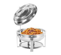 QUIOTUIR Chafing Dish Buffet 7.5L Chauffe Plat Electrique avec Couvercle en Acier Inoxydable et Support pour Hôtels, Buffets, Restaurants, Réunions Famille, Dortoirs, Banquets, Mariages