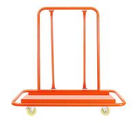 QUIOTUIR Chariot Porte-plaques de Plâtre 1000kg Chariot Panneaux pour Cloisons Sèches Plateforme avec 4 roulettes 117x58x119cm Verrouillables Manutention pour Bois Construction, Garage, Maison