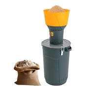 QUIOTUIR Moulin À Céréales Électrique 220 V Avec Entonnoir Et Récipient De Récolte, 400 Kg/h Agriculture, Broyeur Avec 5 Tamis Pour Riz, Maïs, Céréales, Café, Blé