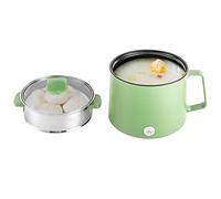 QUIOTUIR Multicuiseur Électrique 1.7L Anti-adhésif Cuiseur Vapeur avec Double Puissance (300W/600W) et Panier Vapeur Polyvalent Cuisson Vapeur Bouillir Frire Mijoter pour Maison, Appartement