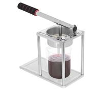 QUIOTUIR Presseur de Jus Manuel en Acier Inoxydable avec 500ml Tasse de Mesure Presse Fruit Manuel Diamètre 11.5cm Pressoir a Fruit pour Maison, Bars, Épiceries ou Stands de Jus de Fruits