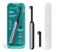 Quip Brosse à dents électrique, oscillante, rechargeable, 360 pièces, avec tête de brosse supplémentaire, poils souples, capteur de pression, 3 intensités, autonomie de la batterie 30 jours, minuterie