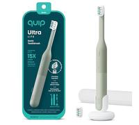 Quip Ultra Lite Sonic Brosse à dents électrique, design fin et léger, 3 modes de brossage, 15 fois plus de retrait de la plaque dentaire, capteur de pression et batterie de 30 jours, prairie