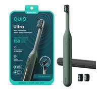 Quip Ultra Next Generation Brosse à dents sonique intelligente - Brosse à dents électrique chronométrée pour adultes - Tête de brosse remplaçable, poils souples, poignée en silicone, autonomie de la