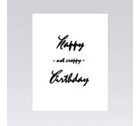 Quiplip Black and White Carte d'anniversaire 10,8 x 14 cm