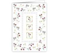 Quire Collections Carte rose, jaune et rouge mini roses