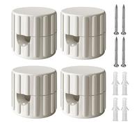 QuirkLz Lot de 12 Décentreur mural et plafond, décentrateur de plafond, décentrateur de lustre, idéal pour montage de câble électrique DIY - Comprend des vis et des chevilles