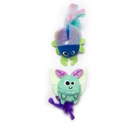 Quirky Kitty Glowing Forest Glow Luna Lot de 2 jouets à l'herbe à chat pour Chase and Pounce