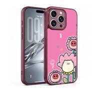 Quirky patterns Magnetic attraction phone case TPU+PC for iPhone 15 Pro