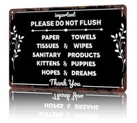 Quirky Plumbing Warning Tin Sign 8x12 Inch