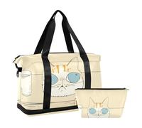 Quirky Sac fourre-tout de voyage distinctif pour la nuit avec trousse de toilette multifonction, Insolite Distinctive, 1 size