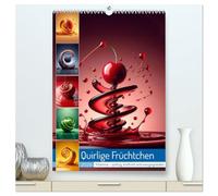 Quirlige Früchtchen (hochwertiger Premium Wandkalender 2026 DIN A2 hoch), Kunstdruck in Hochglanz: Der Kalender, der Früchte tanzen lässt