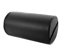 QUIRUMED Coussin à roulettes, 55 x 30 cm, noir, similicuir, rembourrage en mousse, pour le yoga, le fitness, le massage