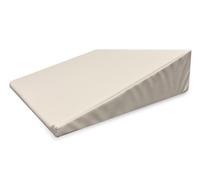 QUIRUMED Coussin compensé, Dimensions 40 x 50 x 13 cm, Couleur Blanc, Ergonomique, Simili Cuir, Rembourrage Souple, Coussin de Massage, physiothérapie, Soutien du Dos, Soutien du Dos