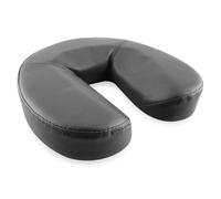 QUIRUMED Coussin Facial, en Forme de Fer à Cheval, 29 x 7 cm, Noir, Rembourrage en Mousse, pour Le Yoga, pour Le Fitness, pour Le Massage