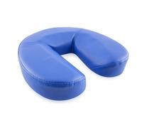 QUIRUMED Coussin Facial en Forme de Fer à Cheval Bleu 29 x 27 x 7 cm
