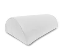 QUIRUMED Coussin Moyen Cylindre, Court, Dimensions 30 x 18 cm Blanc