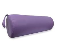 QUIRUMED Coussin Rouleau 55 x 20 cm en Similicuir Ergonomique avec Rembourrage en Mousse Violet