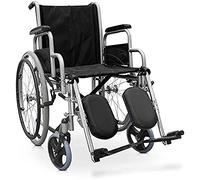 QUIRUMED Fauteuil Roulant Manuel en Acier, Largeur Assise 46 cm