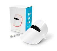 QUIRUMED Masque facial LED avec lumière bleue, rouge et orange, 3 types de lumière, Technologie Photon, Nettoyage du visage, Élimine les impuretés, Améliore l'apparence de la peau,