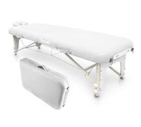 QUIRUMED Table shiatsu pliable en bois 211 x 60 cm Blanc