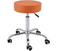 QUIRUMED Tabouret Base Chrome 5 roulettes Orange
