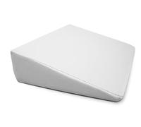 QUIRUMED WELLCORE Coussin compensé de Massage Ergonomique en Similicuir avec Rembourrage en Mousse Blanc 40 x 55 x 13 cm