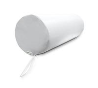QUIRUMED WELLCORE Coussin Cylindre de Massage, Ergonomique, 60 x 20 cm, Similicuir déhoussable, Rembourrage en Mousse, pour Yoga, Fitness, Table de Massage, Blanc