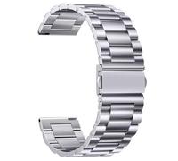 Quirxio Bracelet de montre en métal de 14/16/18/20/22 mm, bracelet de montre en acier inoxydable à dégagement rapide pour homme et femme (argent, 16 mm)