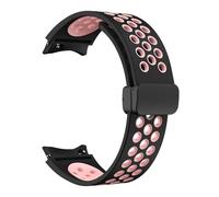 Quirxio Bracelet en silicone 20 mm pour Samsung Galaxy Watch 6 Classic 43 47 mm 5Pro 45 mm Respirez sans lacunes Montre à boucle magnétique 7 6 5 4 40 mm 44 mm(Antique Black,Watch 4 5 6 7)