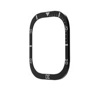 Quirxio Lunette évidée pour Apple Watch, protecteur de périphérie d'écran de 49mm, résistant, sans accessoires en verre, IWatch Ultra, bosse métallique de 49mm(Black)