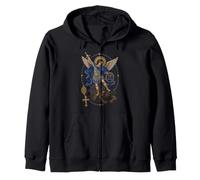 QUIS UT Deus Archange Saint Michel Archange Sweat à Capuche