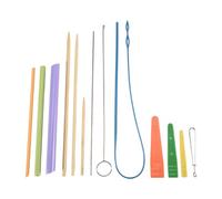 Quisiete Le kit d'outils pour tourner et enfiler des tubes en tissu comprend un enfile-aiguille avec cordon, un ensemble d'outils pour enfiler avec cordon, un kit de boucle de couture