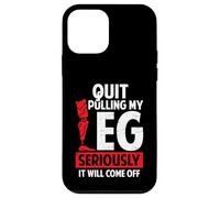 Quit Pulling My Leg Funny Leg Arm Amputee Handicap Humour Pun Coque pour iPhone 12 Mini