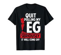 Quit Pulling My Leg Funny Leg Arm Amputee Handicap Humour Pun T-Shirt Graphique avec Valeur, Homme, Noir, XL