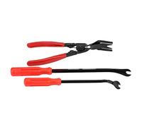 quita grapas automotriz Pince à enlever les garnitures de porte 3Pcs Rivets Garniture Clips Attache Remover Pry Bar Outil de démontage de Panneau pour Tableau Bord Console Centrale Installation et Re