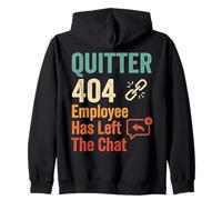Quitter 404 Employee Has Left The Chat Office Adieu Sweat à Capuche
