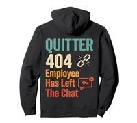 Quitter 404 Employee Has Left The Chat Office Adieu Sweat à Capuche