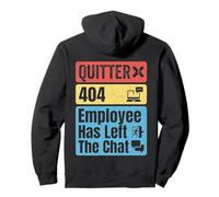 Quitter 404 Employee Has Left The Chat Office Adieu Sweat à Capuche