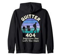 Quitter 404 Employee Has Left The Chat Office Adieu Sweat à Capuche