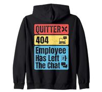 Quitter 404 Employee Has Left The Chat Office Adieu Sweat à Capuche
