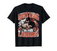 Quitting is for Losers Ironic Bootleg Gambling Gambler T-Shirt Graphique avec Valeur