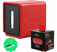 Quiver Time Citadel Deck Block Rouge, Deckbox Commander MTG et TCG | Contient 100+ cartes sous pochettes, fermeture magnétique, séparateur ajustable, espace pour dés et jetons