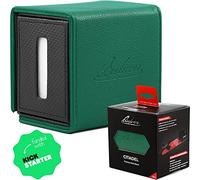 Quiver Time Citadel Deck Block Vert, Deckbox Commander MTG et TCG | Contient 100+ cartes sous pochettes, fermeture magnétique, séparateur ajustable, espace pour dés et jetons