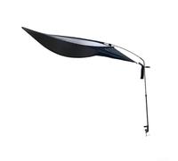 QuivyLivy Abat-jour d'intérieur pour ordinateur portable avec large couverture ovale et poteau de support télescopique pour protection contre l'éblouissement (noir)