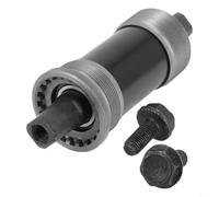 QuivyLivy Boîtier de pédalier carré conique 68 mm, arbre en acier au carbone scellé, usiné CNC pour vélo de route, conduite silencieuse, boulons inclus, noir (110.5#)